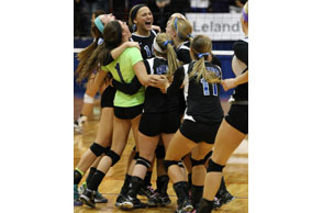 GIRLS VOLLEYBALL: No. 2 Our Lady of the Lakes slams Leland, advances to first state final
