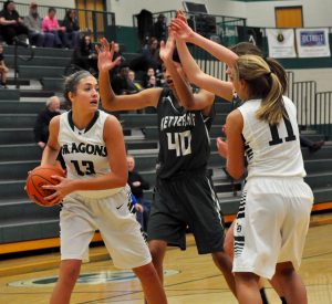 GIRLS BASKETBALL: Waterford Kettering passes by Lake Orion